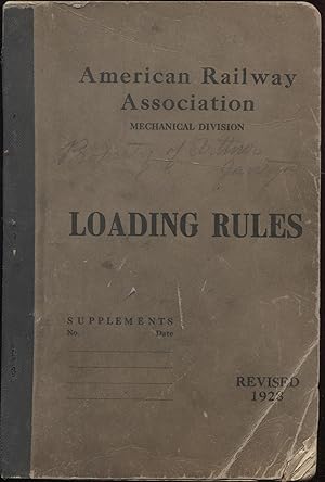 Rules Governing the Loading of Lumber, Logs, Stone, etc.