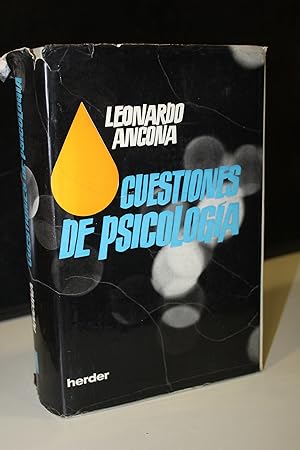 Image du vendeur pour Cuestiones de psicologa.- Ancona, Leonardo. mis en vente par MUNDUS LIBRI- ANA FORTES