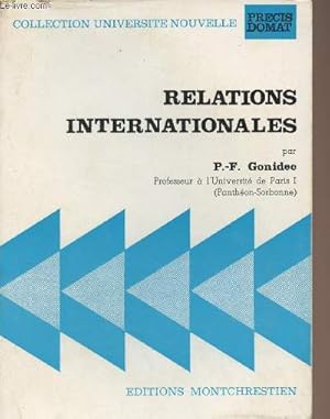 Seller image for Relations internationales - Collection "Universit nouvelle" Prcis Domat for sale by Le-Livre