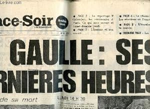 Image du vendeur pour France-Soir, 12 novembre 1970 : De Gaulle : ses dernires heures. L'motion du monde, par Alain Manevy - Un hlicoptre anti-incendies, par Charles Chaki - Journal d'un provincial : la lpre dans les vignes, par Kleber Haedens - etc mis en vente par Le-Livre