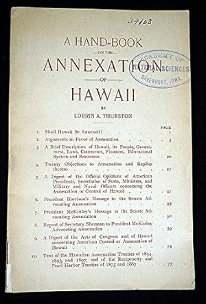 A hand-book on the annexation of Hawaii