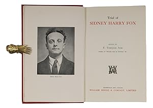 Trial of Sidney Harry Fox. 1st ed. Notable British Trials 1934: Jesse, F. Tennyson (editor)