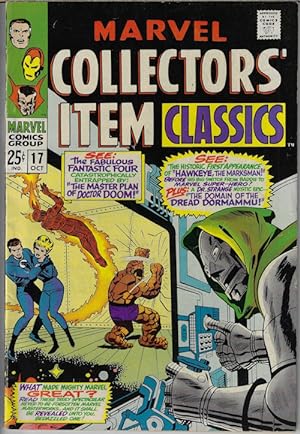 Imagen del vendedor de MARVEL COLLECTORS' ITEM Classics: Oct. #17 (Fantastic Four; Iron Man; Dr. Strange) a la venta por Books from the Crypt