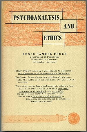 Bild des Verkufers fr Psychoanalysis and Ethics zum Verkauf von Between the Covers-Rare Books, Inc. ABAA
