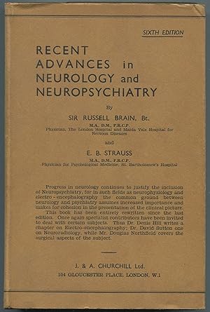 Seller image for Recent Advances in Neurology and Neuropsychiatry. Sixth Edition for sale by Between the Covers-Rare Books, Inc. ABAA