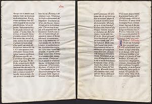 Missal Missale manuscript manuscrit Handschrift - (Blatt / leaf "XLVII")