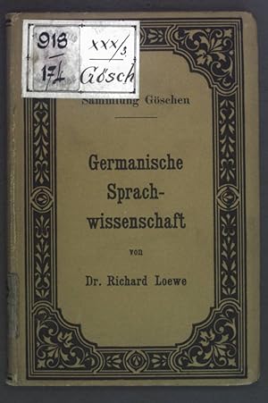 Bild des Verkufers fr Germanische Sprachwissenschaft. Sammlung Gschen 238. zum Verkauf von books4less (Versandantiquariat Petra Gros GmbH & Co. KG)