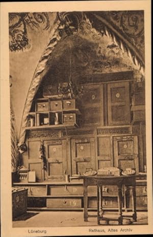 Image du vendeur pour Ansichtskarte / Postkarte Lneburg in Niedersachsen, Rathaus, altes Archiv mis en vente par akpool GmbH