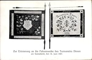 Seller image for Ansichtskarte / Postkarte Dissen Teutoburger Wald, Fahnenweihe des Turnvereins 15. Juni 1907 for sale by akpool GmbH