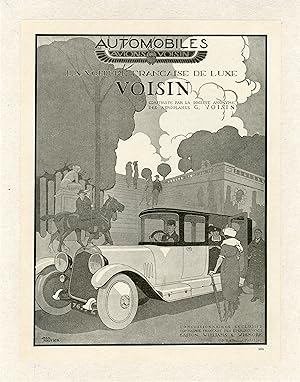 "AUTOMOBILES VOISIN" Parution originale entoilée illustrée par Jean ROUTIER et publiée dans J'AI ...