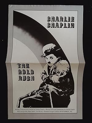 Imagen del vendedor de The Gold Rush Pressbook 1925 Charles Chaplin, Mack Swain a la venta por AcornBooksNH