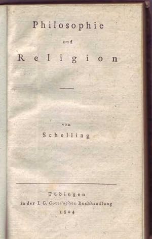 Philosophie und Religion. Erstausgabe.