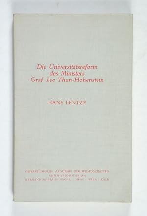 Bild des Verkufers fr Die Universittsreform des Ministers Graf Leo Thun-Hohenstein. (= sterreichische Akademie der Wissenschaften. Philosophisch-historische Klasse. Sitzungsberichte, Bd. 239, Abh. 2. - Verffentlichungen der Kommission fr Geschichte der Erziehung und des Unterrichts, Heft 7). zum Verkauf von Versandantiquariat Wolfgang Friebes