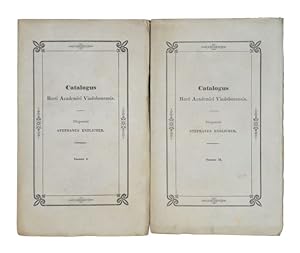 Catalogus Horti Academici Vindobonensis. 2 Bände.