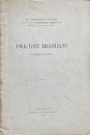 Bild des Verkufers fr Folk-lore brasiliano: rivista analitica. zum Verkauf von Jack Baldwin Rare Books