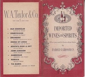 Seller image for IMPORTED WINES AND SPIRITS, WHAT YOU NEED TO KNOW ABOUT THEM for sale by Never Too Many Books