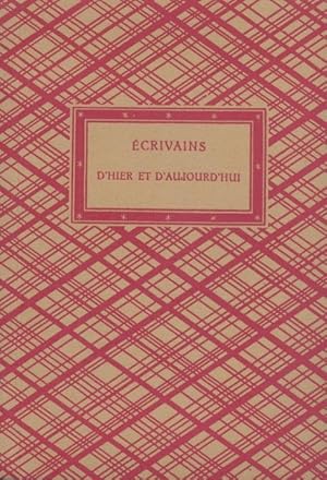 Seller image for Ecrivains d'Hier et d'Aujourd'hui. Stand vom 1. April 1931. for sale by Antiquariat Kaner & Kaner GbR