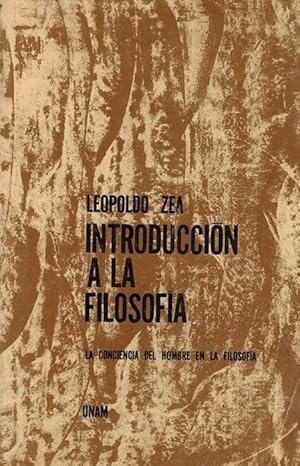 Introducción a la filosofía. La conciencia del hombre en la filosofía.