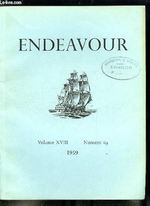 Seller image for Endeavour volume XVIII n 69 - L'anne gophysique internationale a pris fin, Les lments transuraniens par Glenn T. Seaborg, Doppler et l'effet Doppler par E.N. Da C. Andrade, La surface des plantes par B.E. Juniper, Le palomagntisme et les directions for sale by Le-Livre