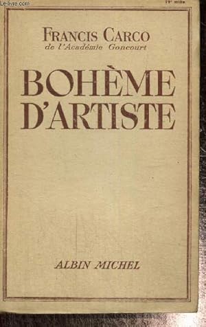 Image du vendeur pour Bohme d'Artiste mis en vente par Le-Livre