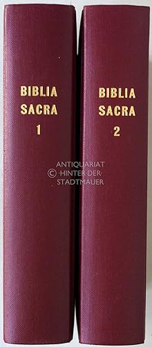 Biblia Sacra vulgatae editionis. (NUR erster und zweiter Band)