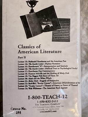 Image du vendeur pour PART TWO ONLY! CLASSICS OF AMERICAN LITERATURE mis en vente par The Yard Sale Store