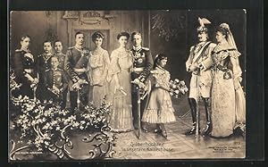 Bild des Verkufers fr Ansichtskarte Silberhochzeit in unserem Kaiserhause von Preussen zum Verkauf von Bartko-Reher