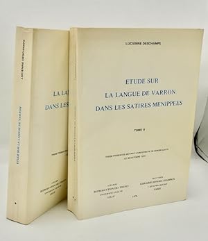 Bild des Verkufers fr Etude sur la langue de Varron dans les Satires Mnippes. zum Verkauf von Librairie Le Trait d'Union sarl.