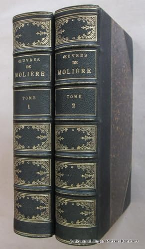 Oeuvres complètes. Précédées de la vie de Molière par Voltaire. 2 Bände. Paris, Ancienne Librairi...