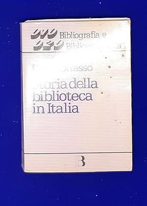 Imagen del vendedor de Storia della Biblioteca in Italia. a la venta por Wykeham Books