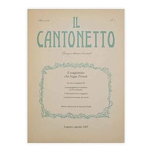 Il Cantonetto - Lugano, Agosto 1997 - Numero 1 Anno XLIV