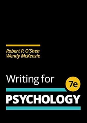 Seller image for Writing for Psychology (Spiral) for sale by Grand Eagle Retail