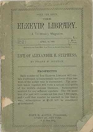Seller image for Life of Alexander H. Stephens for sale by Bartleby's Books, ABAA