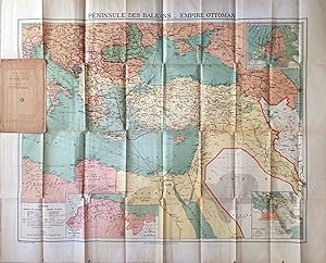 [MAP / THE IMPERIAL OTTOMAN IN 1909 / BALKANS / NORTH AFRICA] Peninsule des Balkans - Empire Otto...