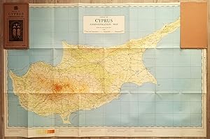 Bild des Verkufers fr [SALMON'S MAP OF CYPRUS] Survey of Cyprus administration map. Scale of 4 miles to one inch = 1/253440. zum Verkauf von Khalkedon Rare Books, IOBA