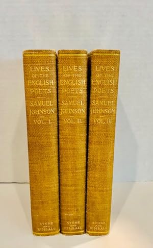 Lives of the English Poets (3 Vols.)