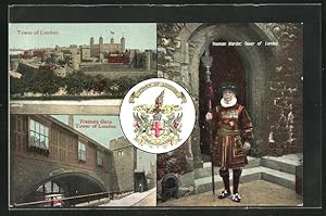 Immagine del venditore per Postcard London, Tower of London, Traitor`s Gate, Yeoman Warder venduto da Bartko-Reher