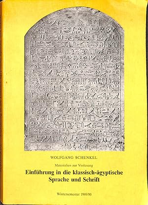 Imagen del vendedor de Materialien zur Vorlesung Einfuhrung in die Klassisch Agyptische Sprache und Schrift a la venta por WeBuyBooks
