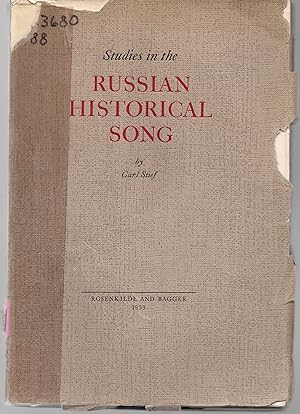 Bild des Verkufers fr Studies in the Russian Historical Song zum Verkauf von Book Booth