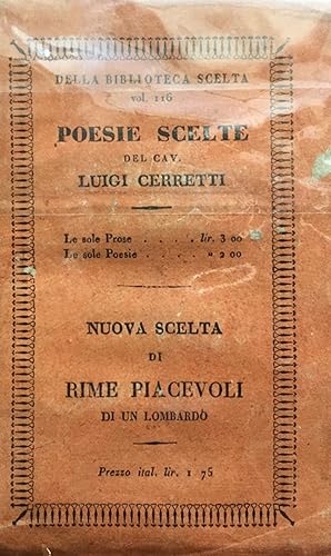 Poesie scelte del cav. Luigi Cerretti modonese