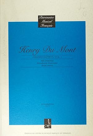 Seller image for Grand Motets I: Nisi Dominus; Benedicam Dominum; Beati omnes, Study Score for sale by Austin Sherlaw-Johnson, Secondhand Music