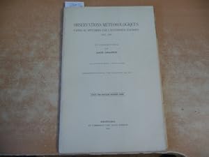 Observations meteorologiques, faites au Spitsberg par l'Expedition Isachsen 1909-1910