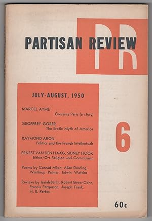 Bild des Verkufers fr Partisan Review, Volume 17, Number 6 (XVII; July - August 1950) zum Verkauf von Philip Smith, Bookseller