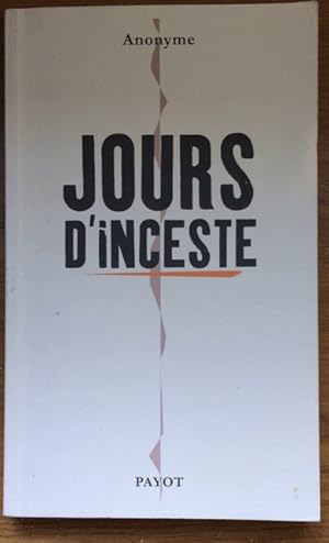 Jours d'inceste (PAYOT) (French Edition)