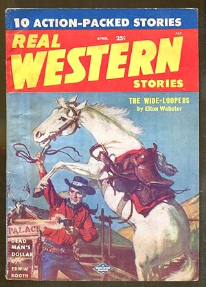 Bild des Verkufers fr Real Western Stories: April, 1958 zum Verkauf von Dearly Departed Books