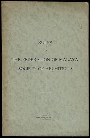 Rules of The Federation of Malaya Society of Architects