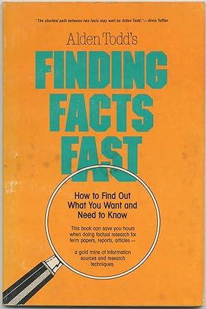 Seller image for Finding Facts Fast: How to Find Out What You Want and Need to Know for sale by Between the Covers-Rare Books, Inc. ABAA