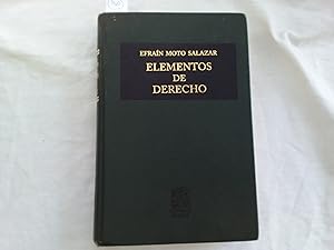 Imagen del vendedor de Elementos de derecho. 50 edicin. Segunda reimpresin. a la venta por Librera "Franz Kafka" Mxico.