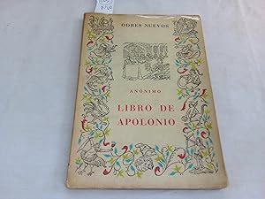Seller image for Libro de Apolonio. Texto ntegro en versin del Dr. D. Pablo Cabaas (Catedrtico de la Universidad de Victoria, B. C.). for sale by Librera "Franz Kafka" Mxico.
