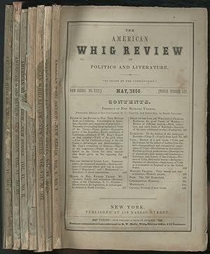 Bild des Verkufers fr Uses and Abuses of Lynch Law," and "Thomas Jefferson," in The American Whig Review of Politics and Literature (Seven Issues: 1850-51) zum Verkauf von Between the Covers-Rare Books, Inc. ABAA